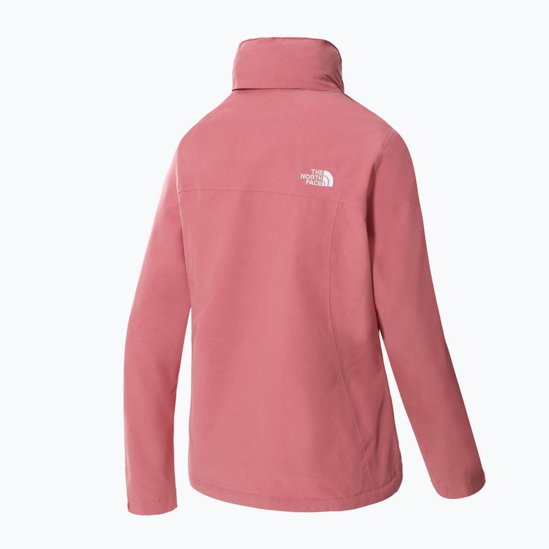 Kurtka przeciwdeszczowa damska The North Face Sangro slate rose light heather 10