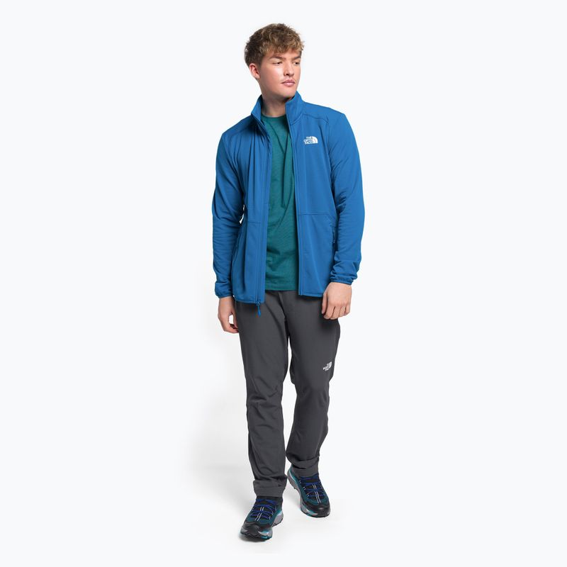 Bluza trekkingowa męska The North Face Quest FZ banff blue 2