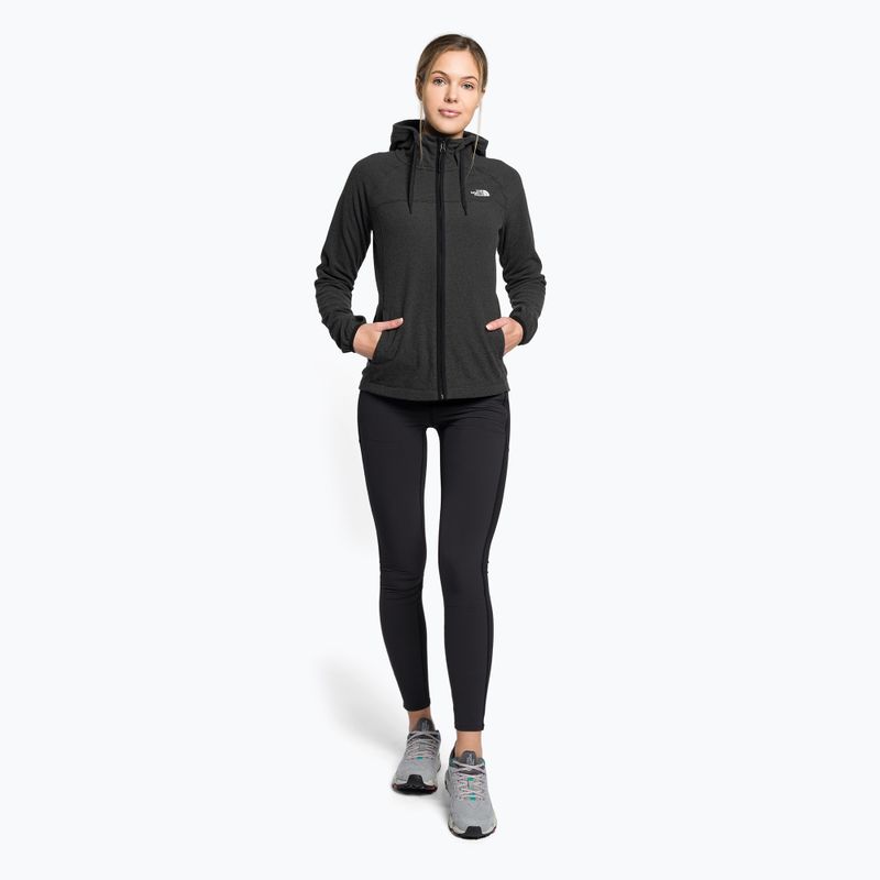 Bluza trekkingowa damska The North Face Homesafe Full Zip Fleece Hoodie black strip 2