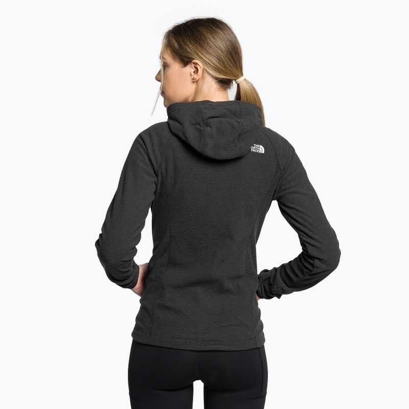 Bluza trekkingowa damska The North Face Homesafe Full Zip Fleece Hoodie black strip 4