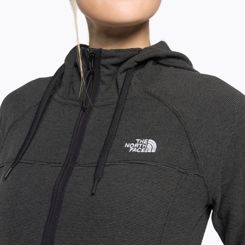 Bluza trekkingowa damska The North Face Homesafe Full Zip Fleece Hoodie black strip 5