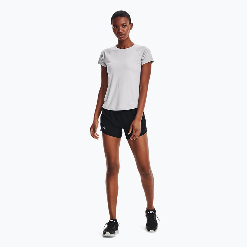 Spodenki do biegania damskie Under Armour Fly By 2.0 black/black/reflective 2