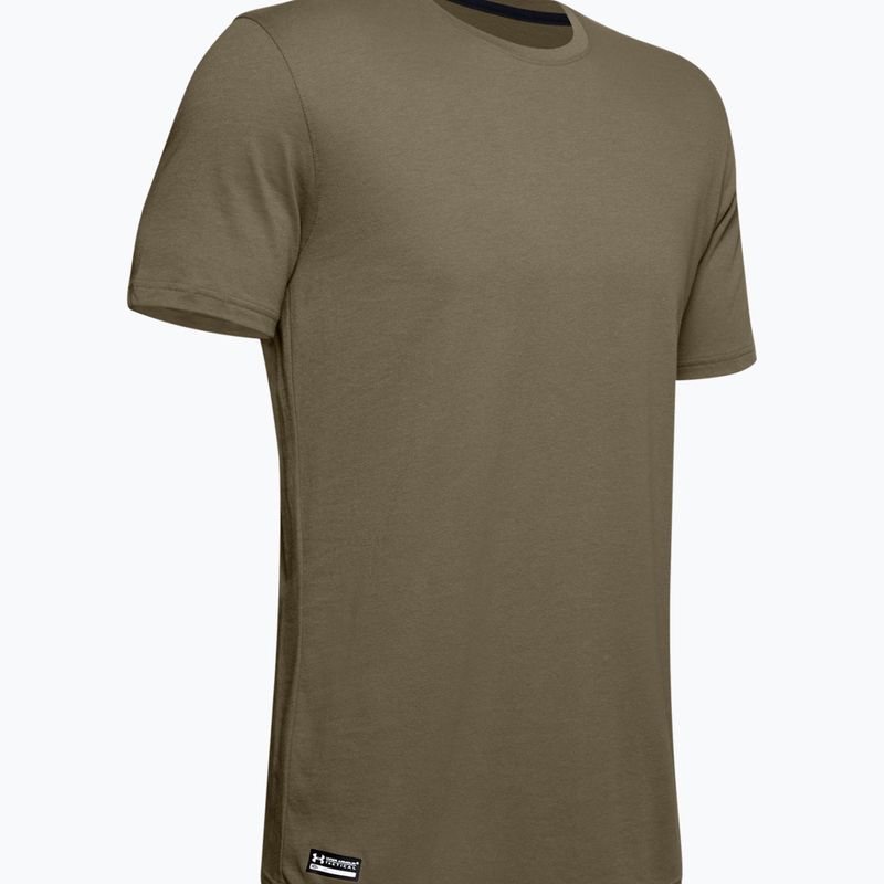 Koszulka trekkingowa męska Under Armour Tactical Cotton federal tan/federal tan
