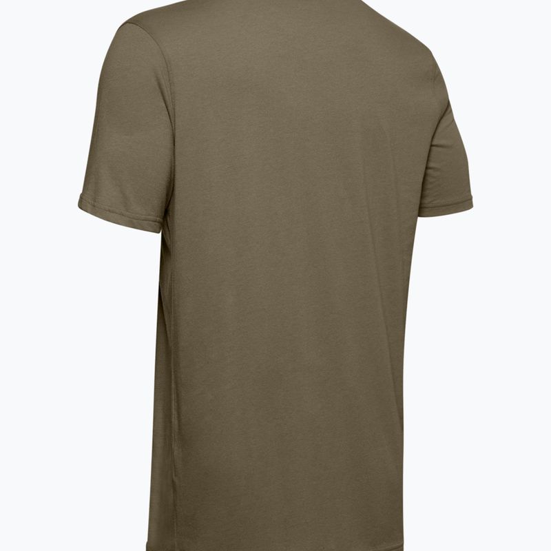 Koszulka trekkingowa męska Under Armour Tactical Cotton federal tan/federal tan 2