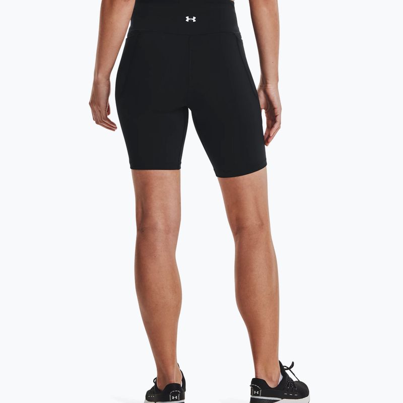 Spodenki treningowe damskie Under Armour Meridian Bike black/metallic silver 2