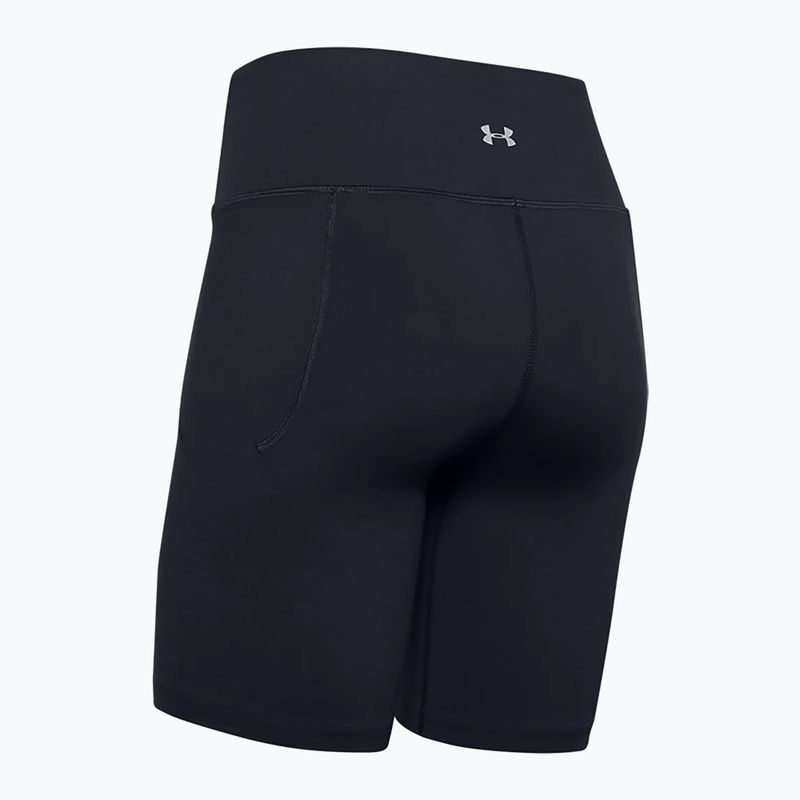 Spodenki treningowe damskie Under Armour Meridian Bike black/metallic silver 4