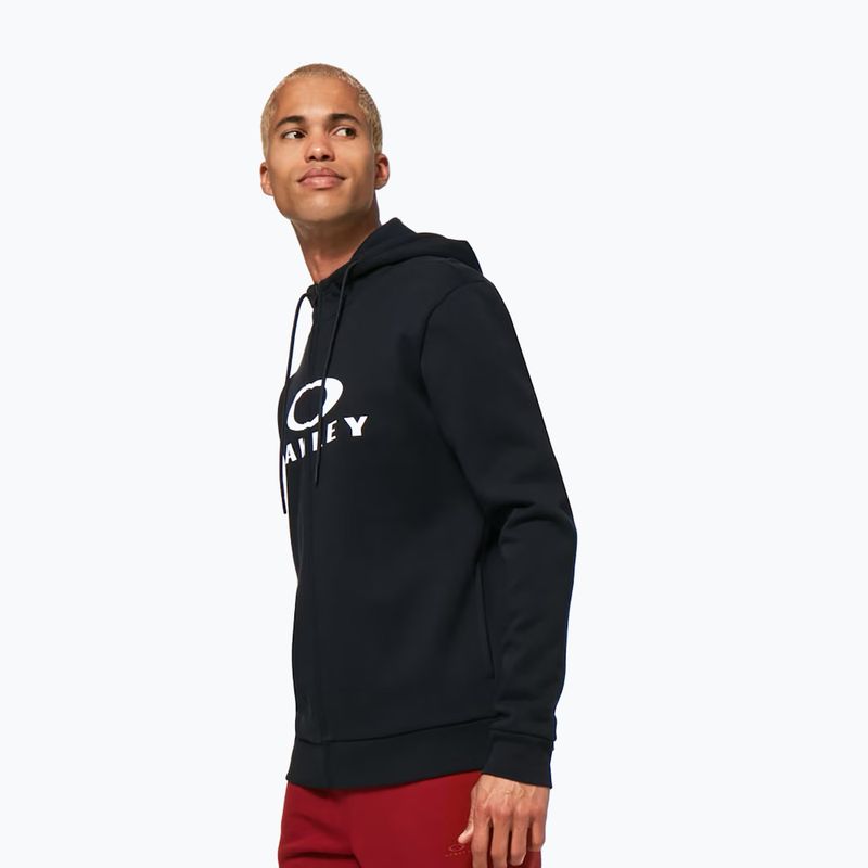 Bluza męska Oakley Bark 2.0 Hoodie FZ black/white 4
