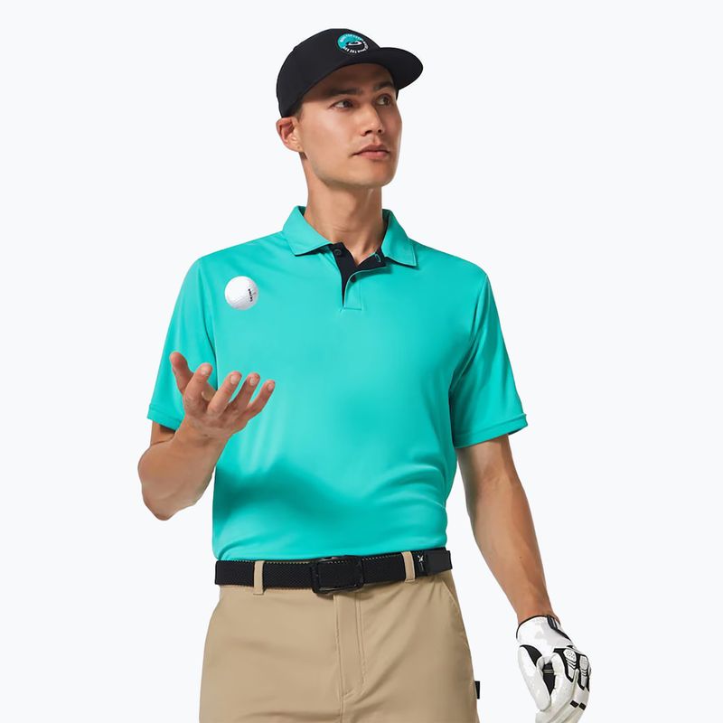 Koszulka polo męska Oakley Divisional UV light emerald 4