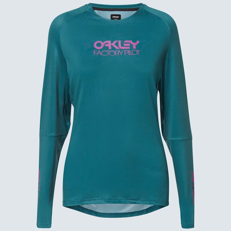 Longsleeve rowerowy damski Oakley WMNS Factory Pilot bayberry