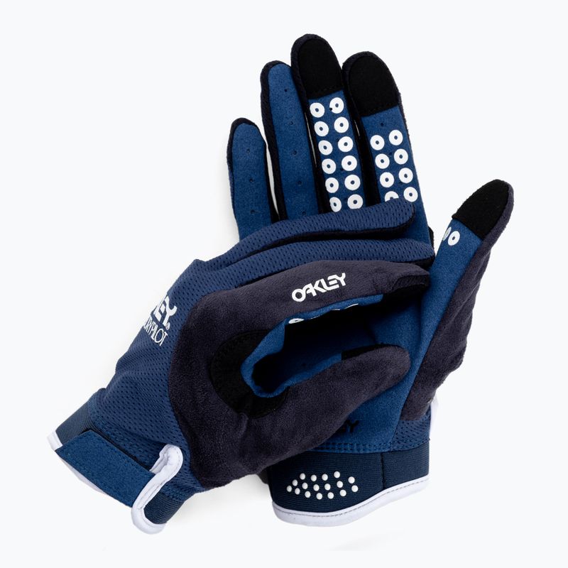 Rękawiczki rowerowe Oakley All Mountain MTB poseidon