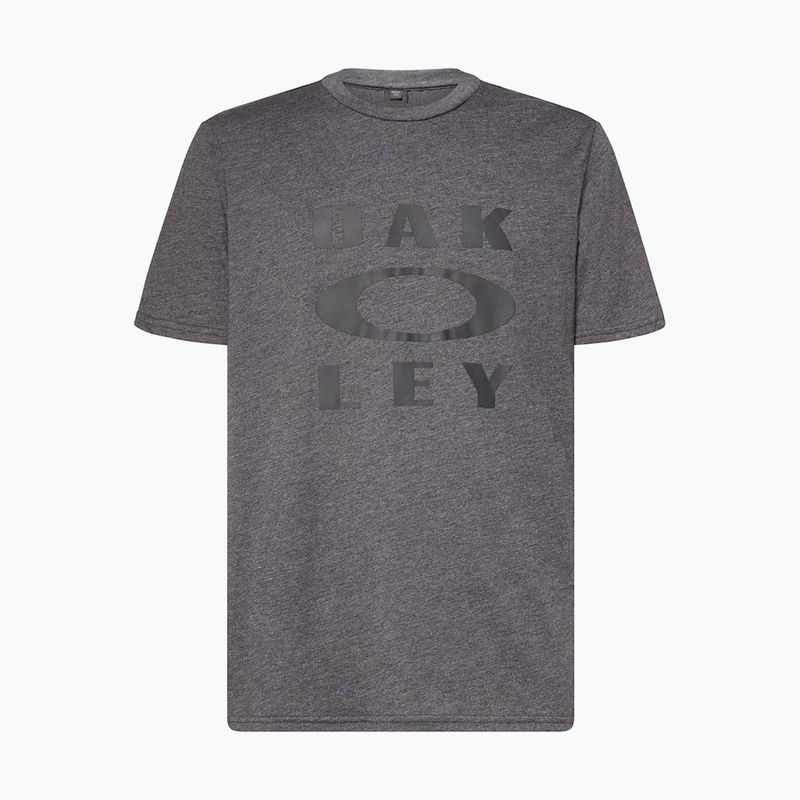 Koszulka męska Oakley Bark Ellipse Tee dark grey hthr/black