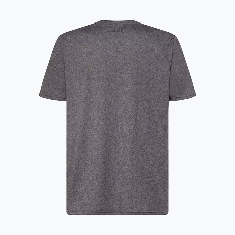 Koszulka męska Oakley Bark Ellipse Tee dark grey hthr/black 2