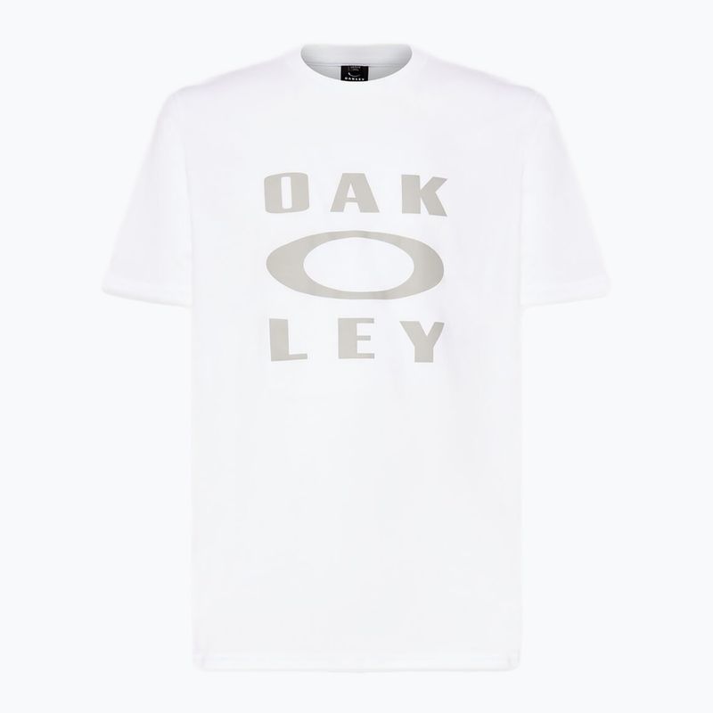 Koszulka męska Oakley Bark Ellipse Tee white