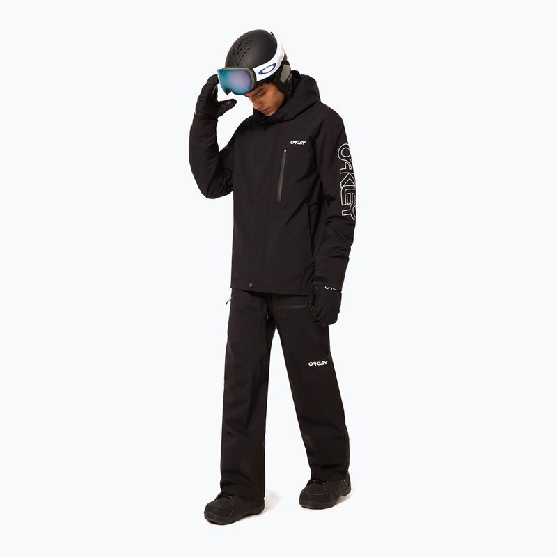 Kurtka snowboardowa męska Oakley TNP TBT Insulated black/white logo 3