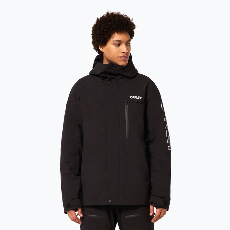 Kurtka snowboardowa męska Oakley TNP TBT Insulated black/white logo 4