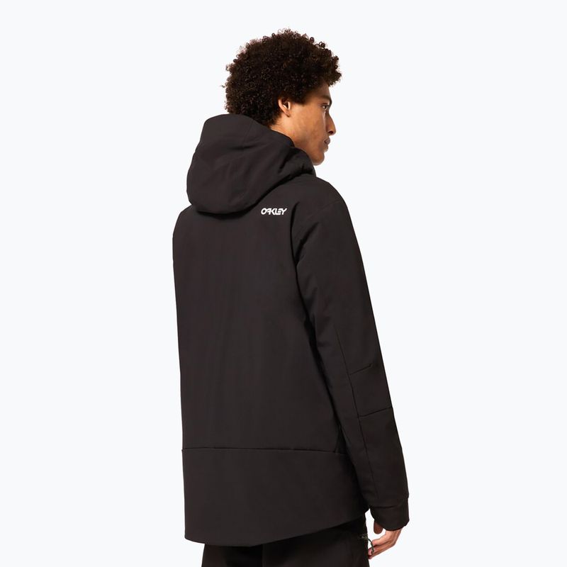 Kurtka snowboardowa męska Oakley TNP TBT Insulated black/white logo 6