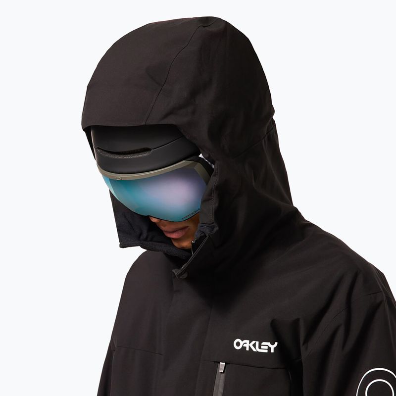 Kurtka snowboardowa męska Oakley TNP TBT Insulated black/white logo 12