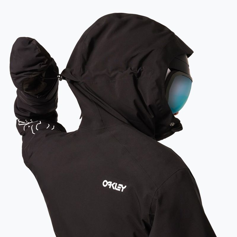 Kurtka snowboardowa męska Oakley TNP TBT Insulated black/white logo 13