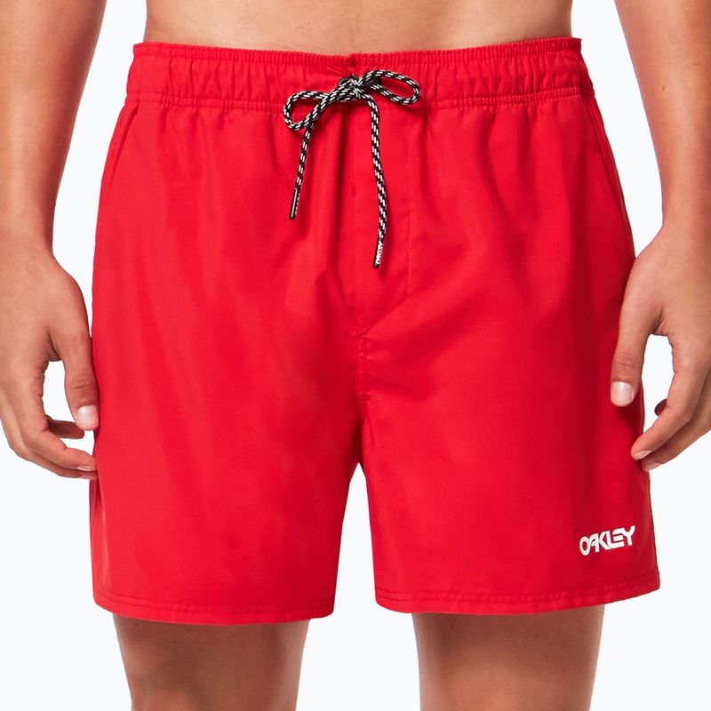 Szorty kąpielowe męskie Oakley Beach Volley 16" red line 2