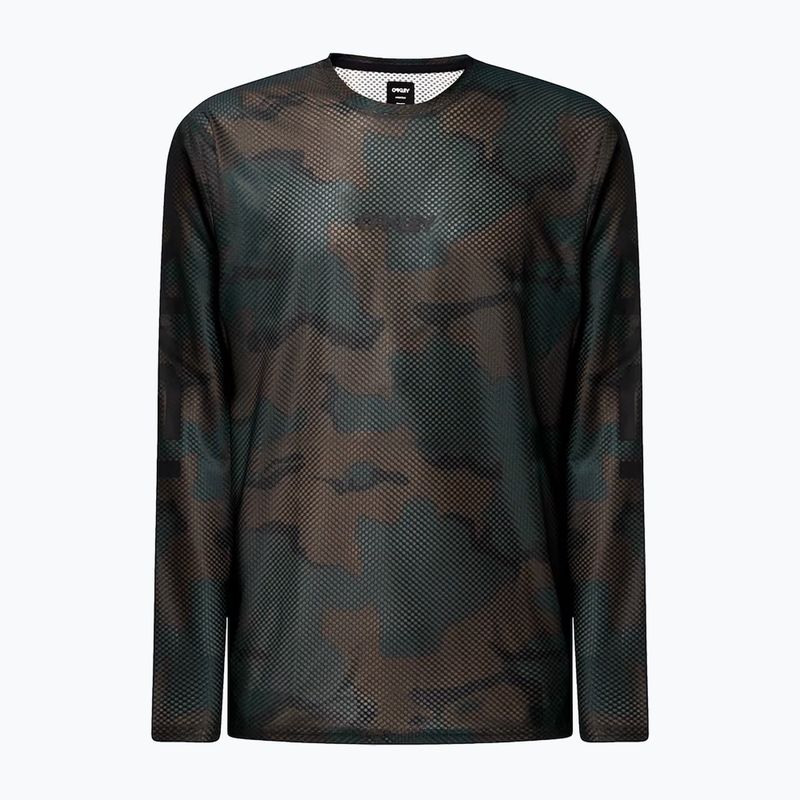 Longsleeve rowerowy męski Oakley Ride Free 3/4 camo hunter 8