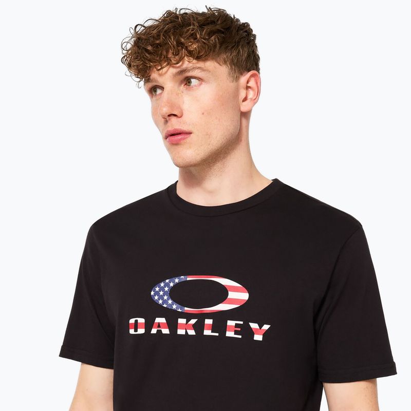 Koszulka męska Oakley O Bark 2.0 black/american flag 5