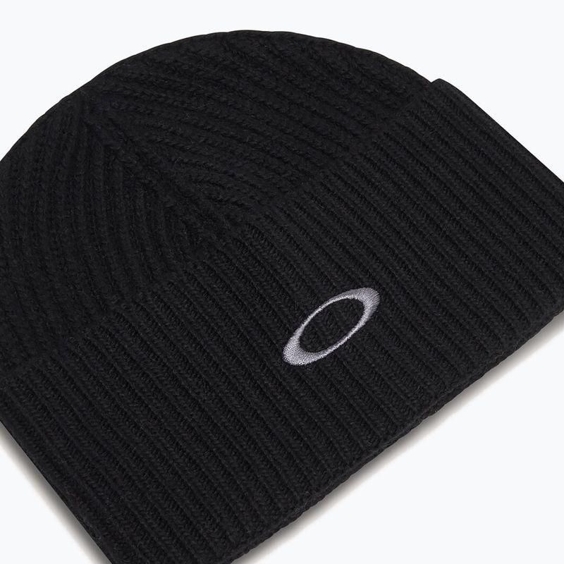 Czapka zimowa Oakley Ellipse Ribbed Beanie blackout 3