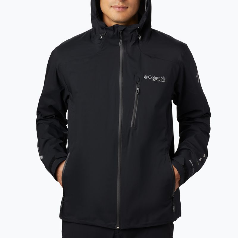 Kurtka przeciwdeszczowa męska Columbia Titan Pass 2.5L black 5