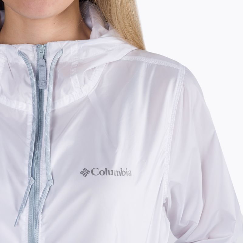 Kurtka przeciwwiatrowa damska Columbia Flash Forward white/black 6