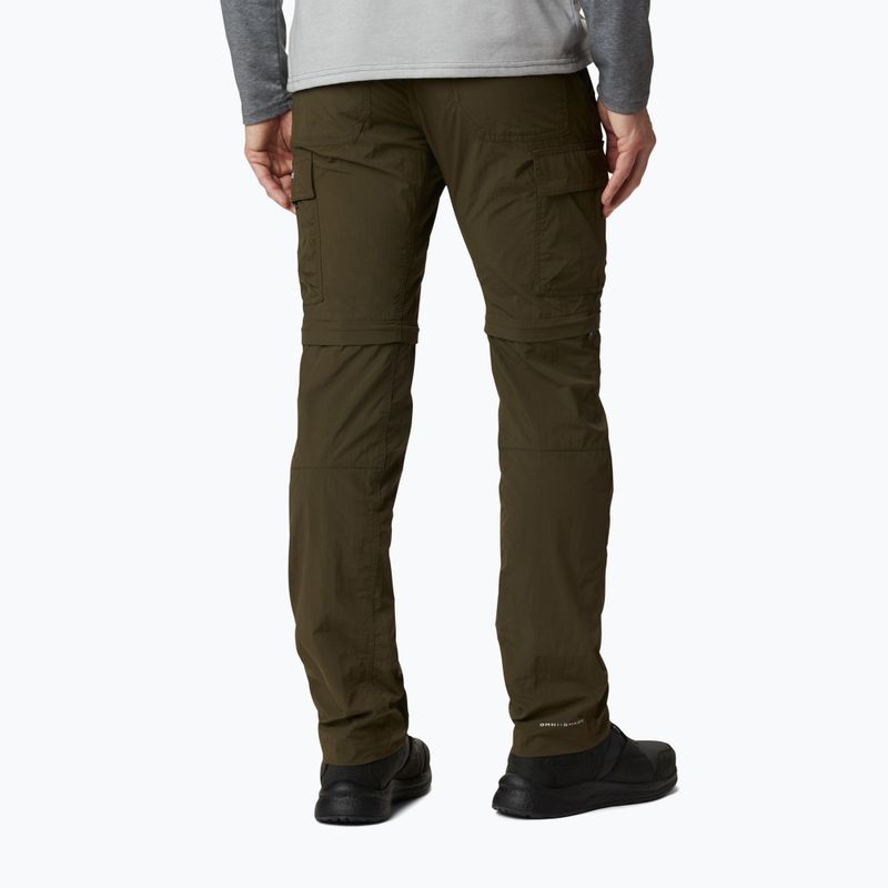 Spodnie trekkingowe męskie Columbia Silver Ridge II Convertible olive green 2