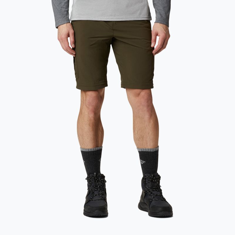 Spodnie trekkingowe męskie Columbia Silver Ridge II Convertible olive green 4