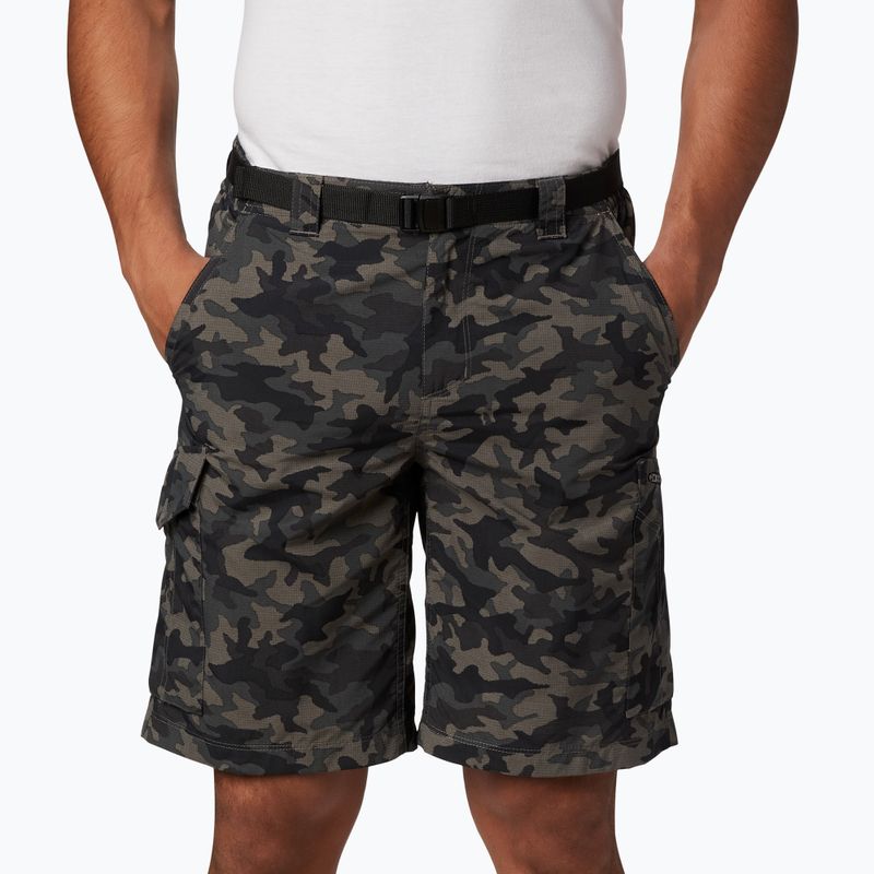 Spodenki trekkingowe męskie Columbia Silver Ridge Printed Cargo black camo