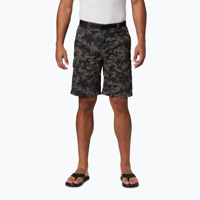 Spodenki trekkingowe męskie Columbia Silver Ridge Printed Cargo black camo 5
