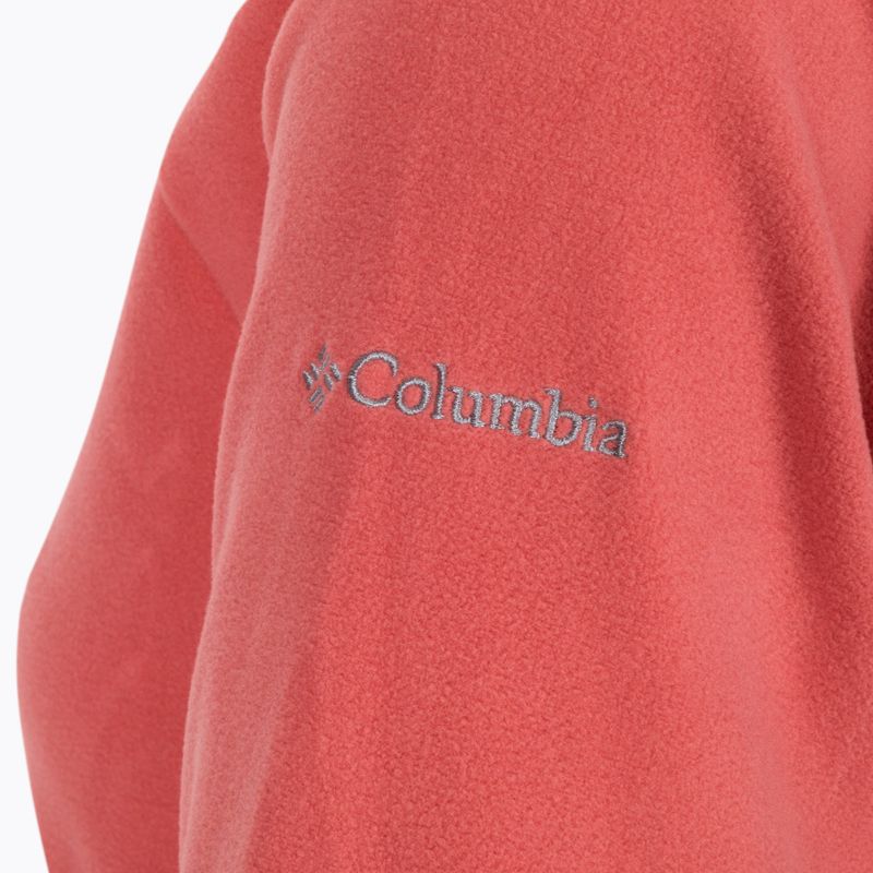 Bluza polarowa damska Columbia Glacial IV 1/2 Zip dark coral 10
