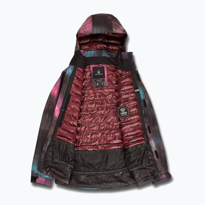 Kurtka snowboardowa damska Volcom Pine 2L Tds Inf blue tie dye 11