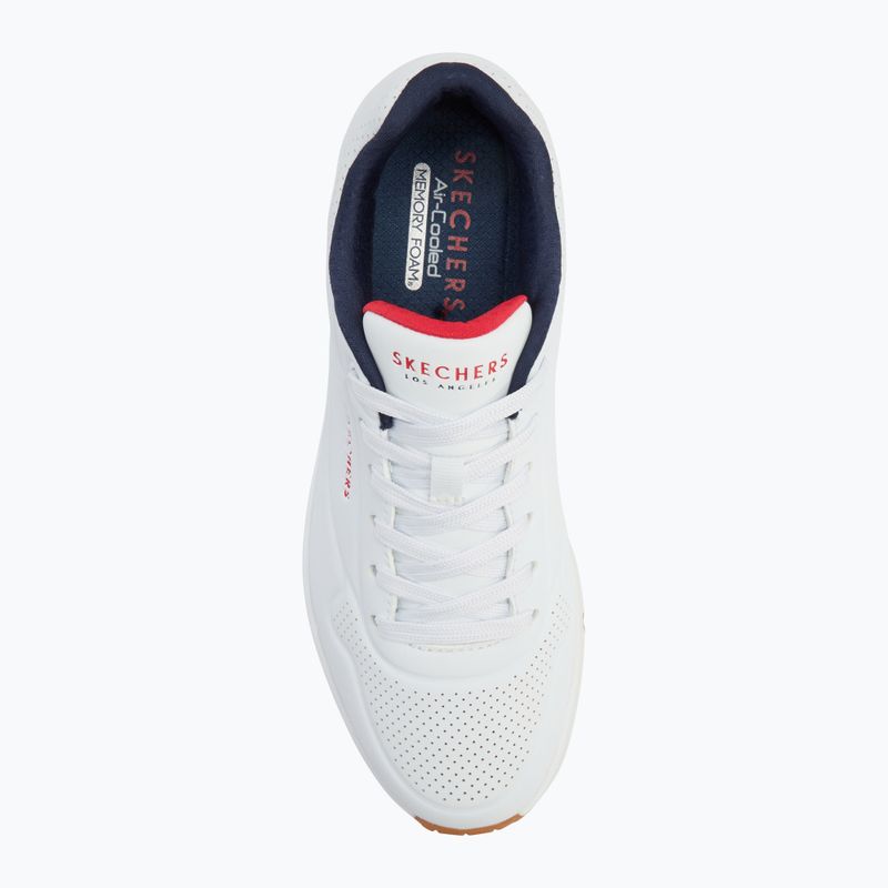 Buty męskie SKECHERS Uno Stand On Air white/navy/red 5