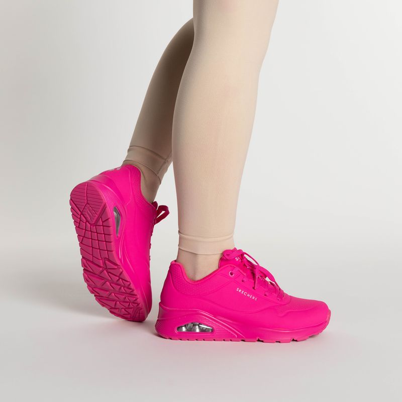 Buty damskie SKECHERS Uno Night Shades hot pink 2