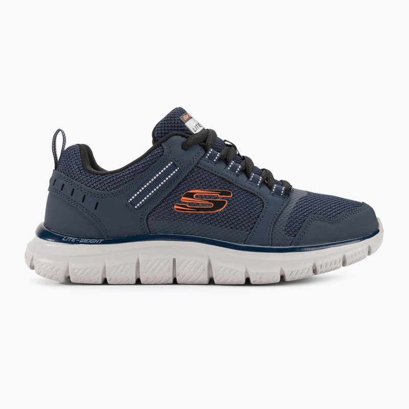 Buty męskie SKECHERS Track Knockhill navy/orange 2