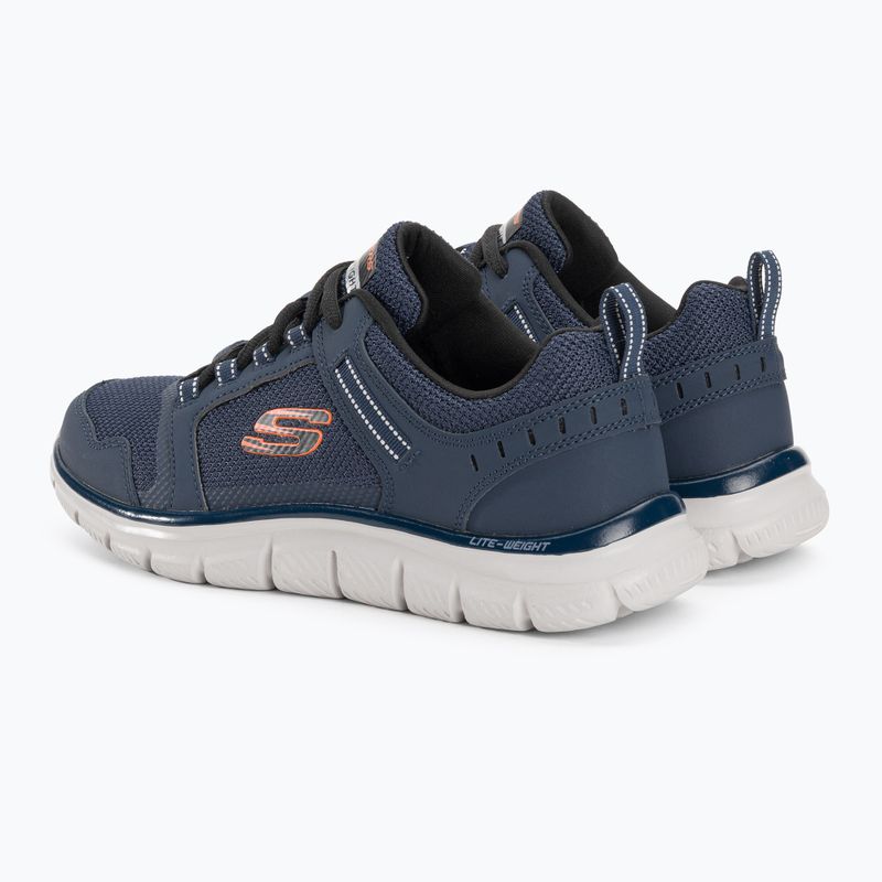 Buty męskie SKECHERS Track Knockhill navy/orange 4