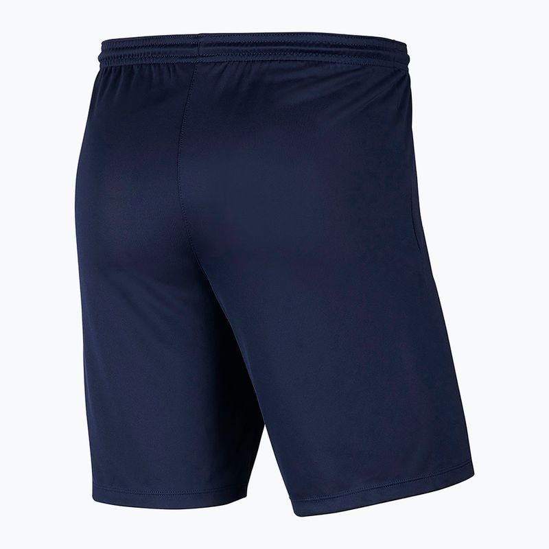 Spodenki piłkarskie dziecięce Nike Dri-FIT Park III Knit Short Jr midnight navy/white 2