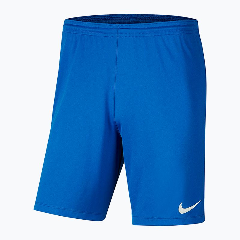 Spodenki piłkarskie dziecięce Nike Dri-FIT Park III Knit Short Jr royal blue/white