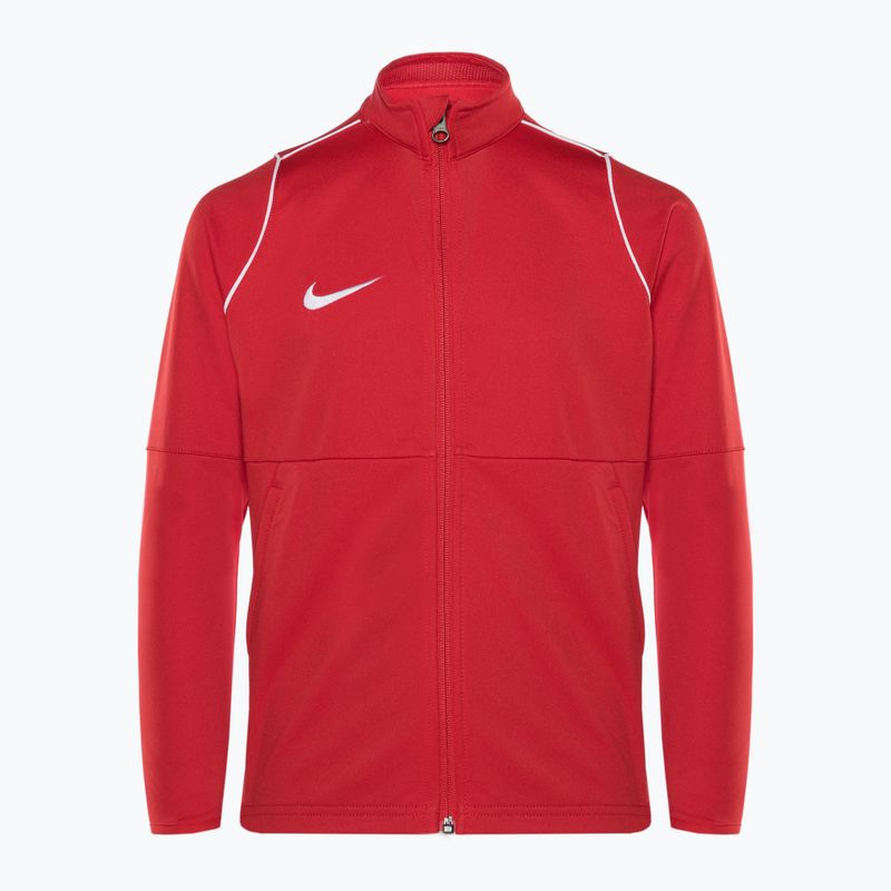 Bluza piłkarska dziecięca Nike Dri-FIT Park 20 Knit Track university red/white/white