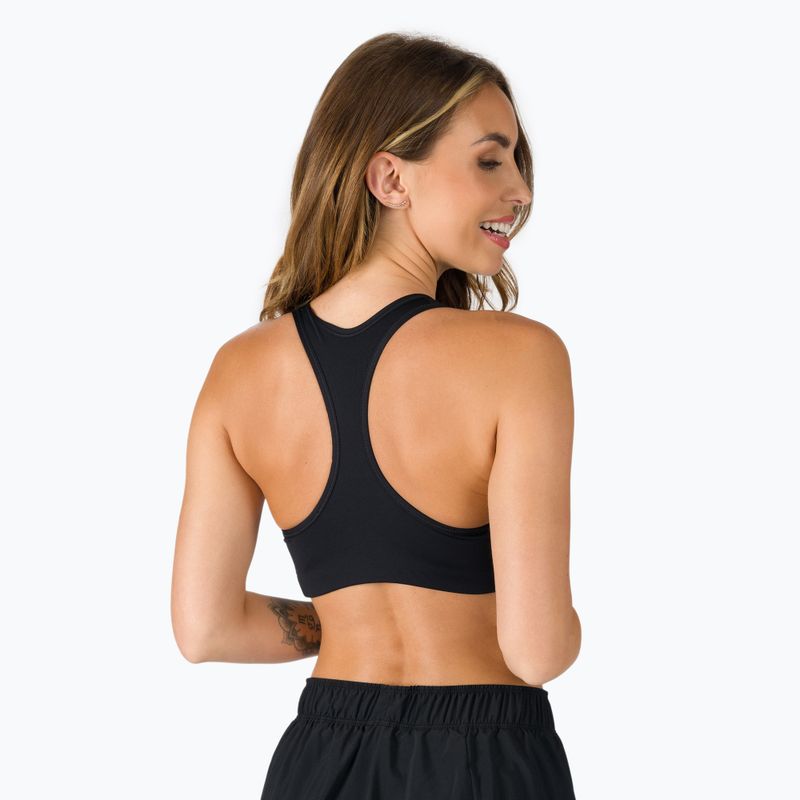 Biustonosz treningowy Nike Dri-Fit Swoosh black/white 3