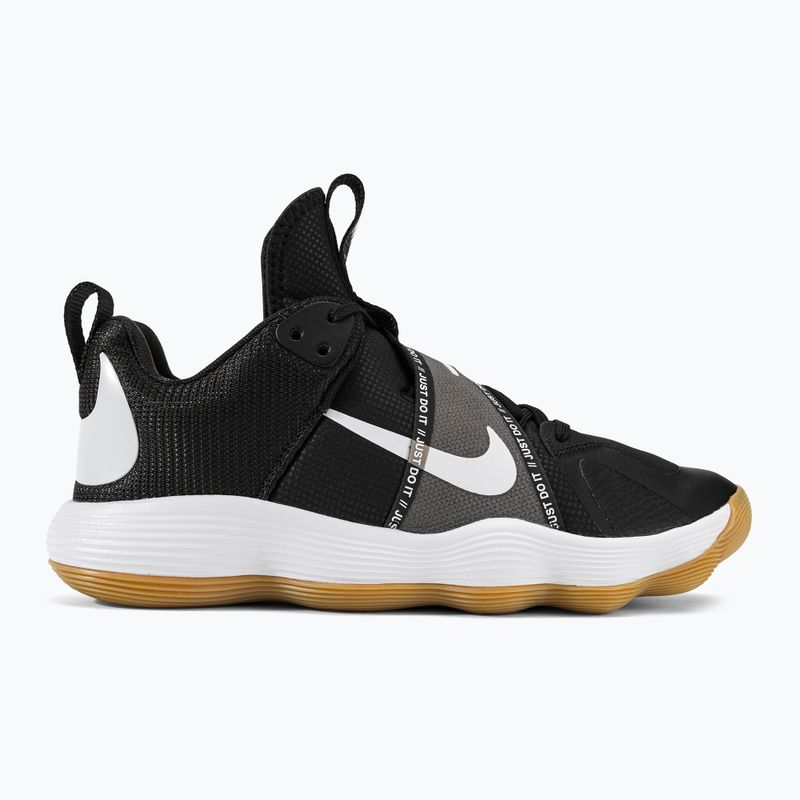 Buty do siatkówki Nike React Hyperset black/white/gum light brown 2