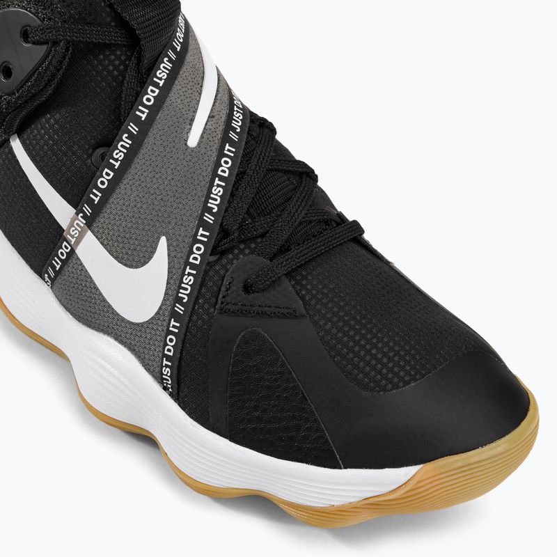Buty do siatkówki Nike React Hyperset black/white/gum light brown 8