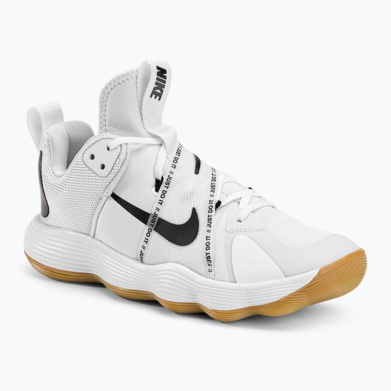 Buty do siatkówki Nike React Hyperset white/black/gum light brown
