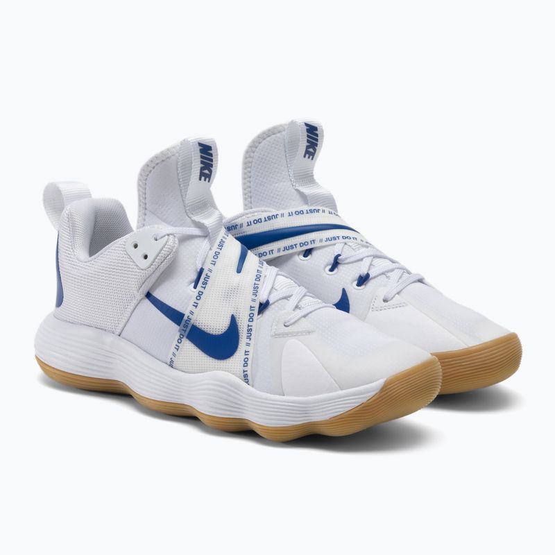 Buty do siatkówki Nike React Hyperset white/game royal 4