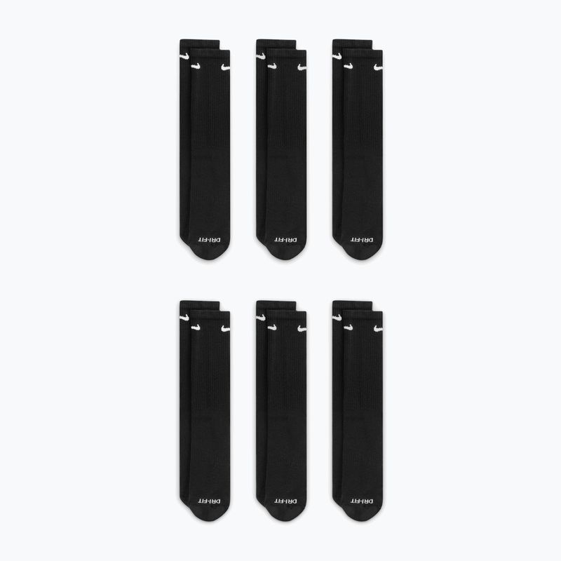 Skarpety męskie Nike Everyday Plus Cushioned Crew 6 par black/white 3