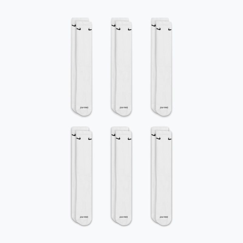 Skarpety męskie Nike Everyday Plus Cushioned Crew 6 par white/black 3