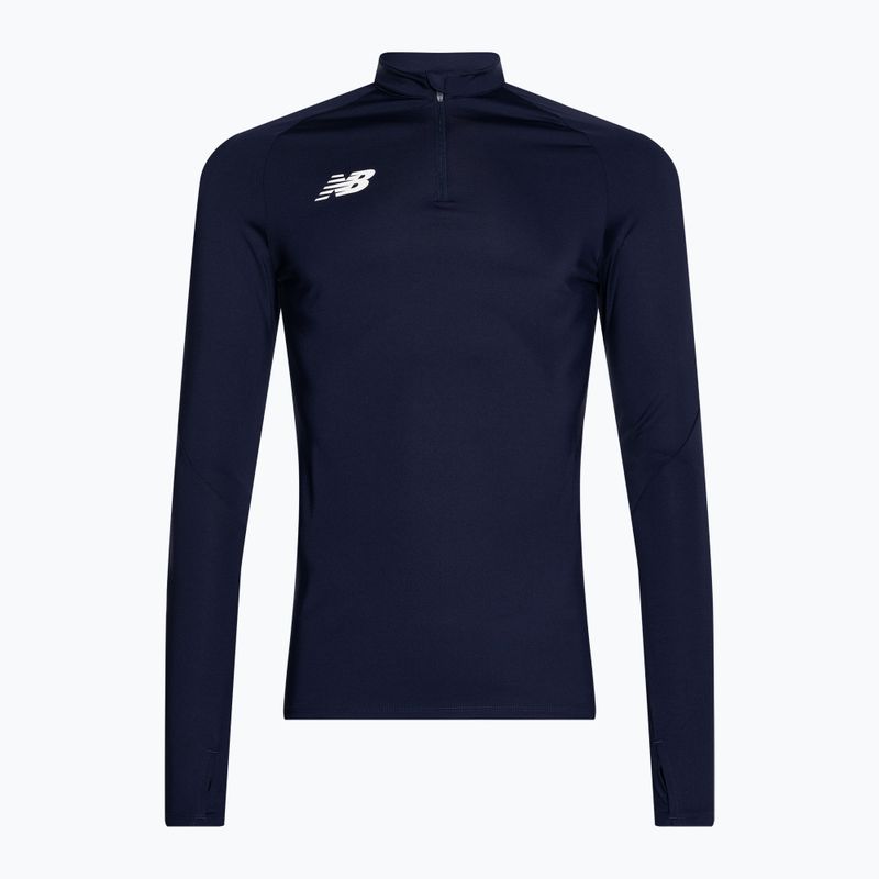 Bluza piłkarska męska New Balance Training 1/4 Zip Knitted navy