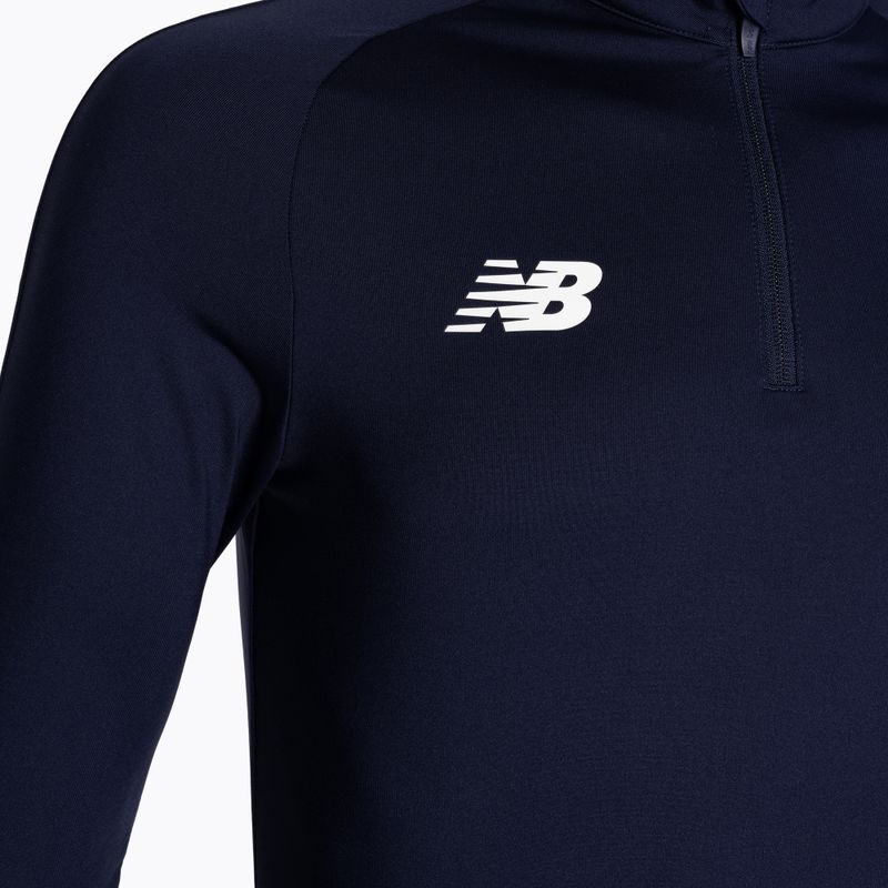 Bluza piłkarska męska New Balance Training 1/4 Zip Knitted navy 3